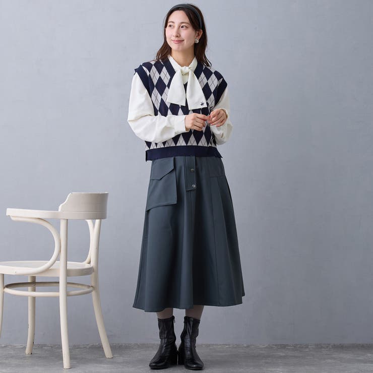 タブデザインスカート | NICOLE | 詳細画像4 