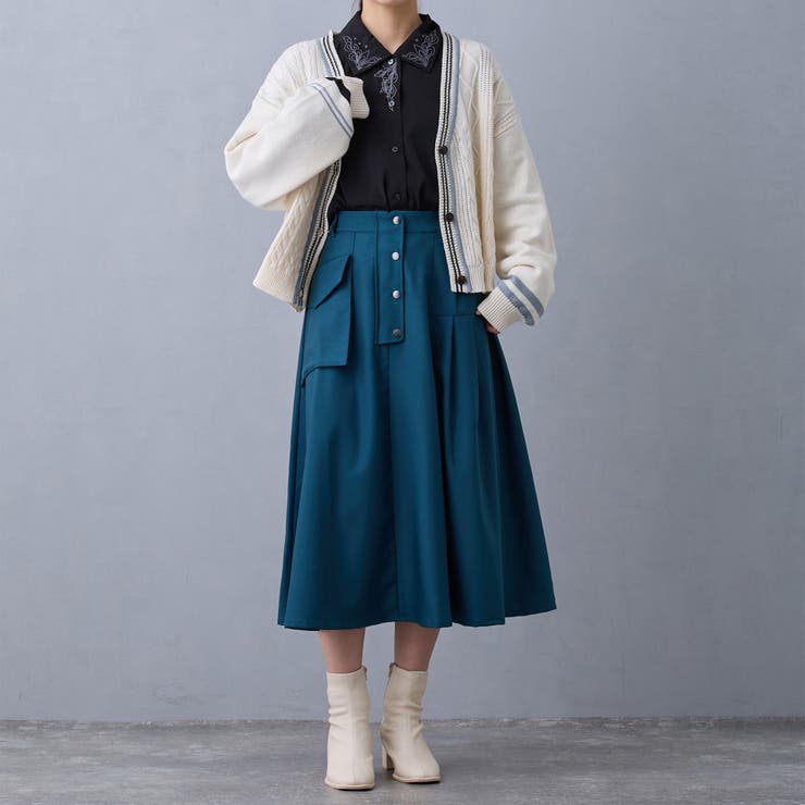 タブデザインスカート | NICOLE | 詳細画像6 