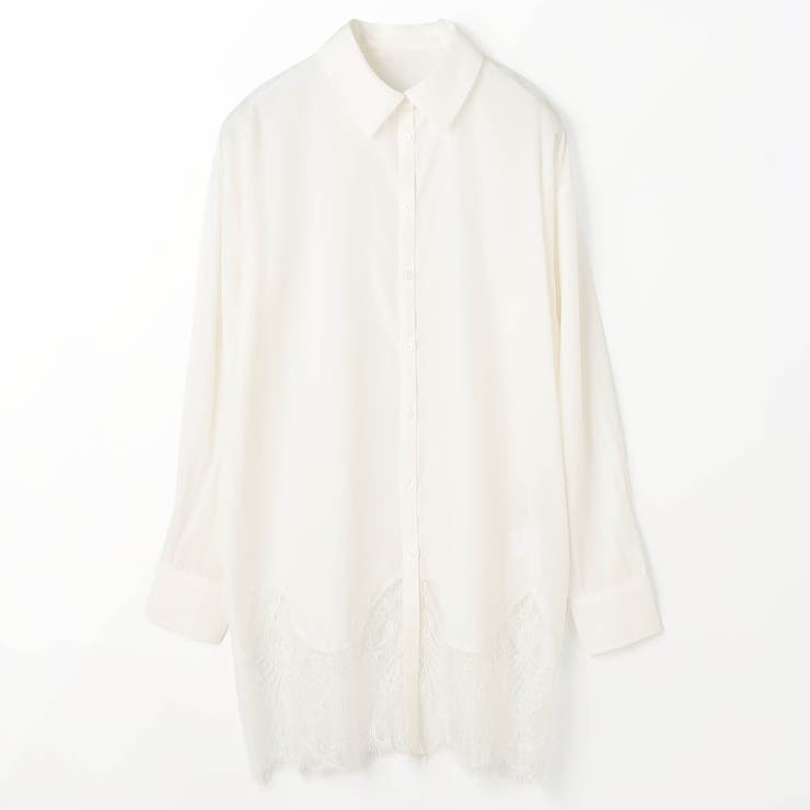 【ZELDA】裾レースシャツワンピース | NICOLE | 詳細画像14 