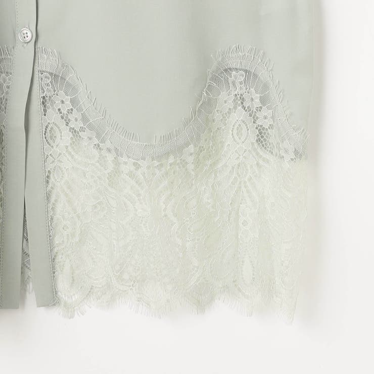 【ZELDA】裾レースシャツワンピース | NICOLE | 詳細画像20 