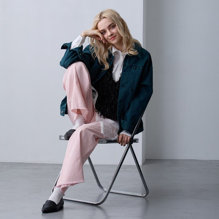 【ZELDA】裾レースシャツワンピース | NICOLE | 詳細画像3 