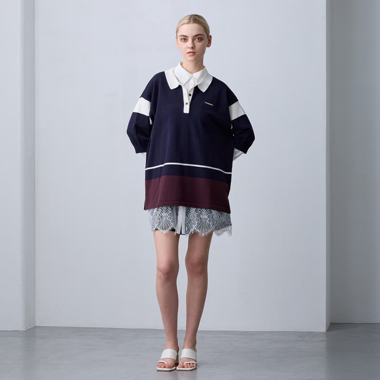 【ZELDA】裾レースシャツワンピース | NICOLE | 詳細画像4 