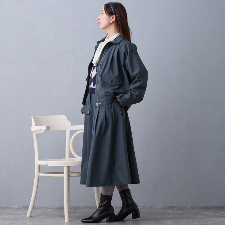 スタンドカラートレンチジャケット | NICOLE | 詳細画像3 