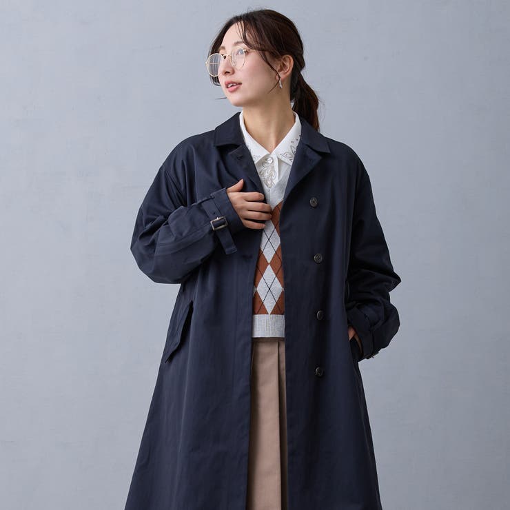 67ネイビー | トレンチコート | NICOLE