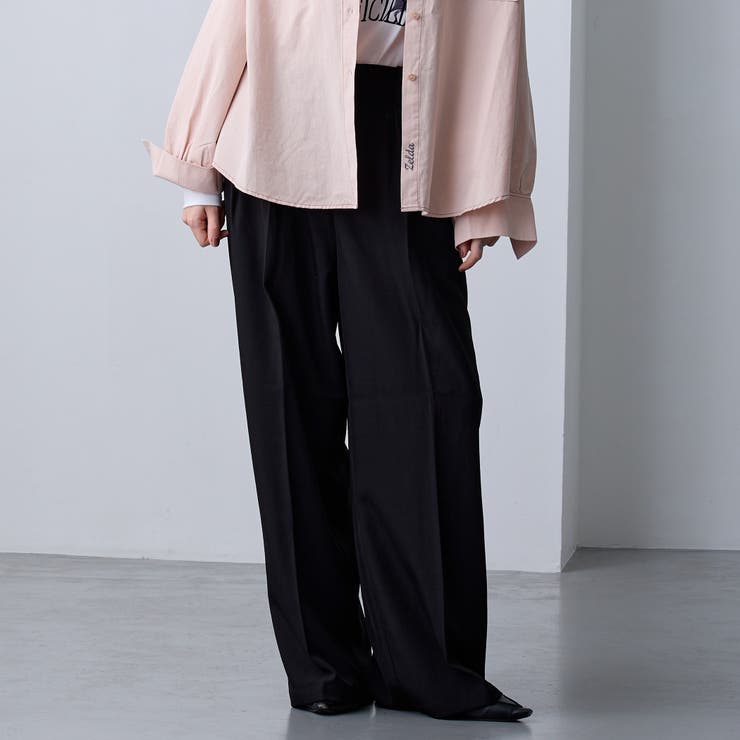 49ブラック | 【ZELDA】ツイルタックパンツ | NICOLE