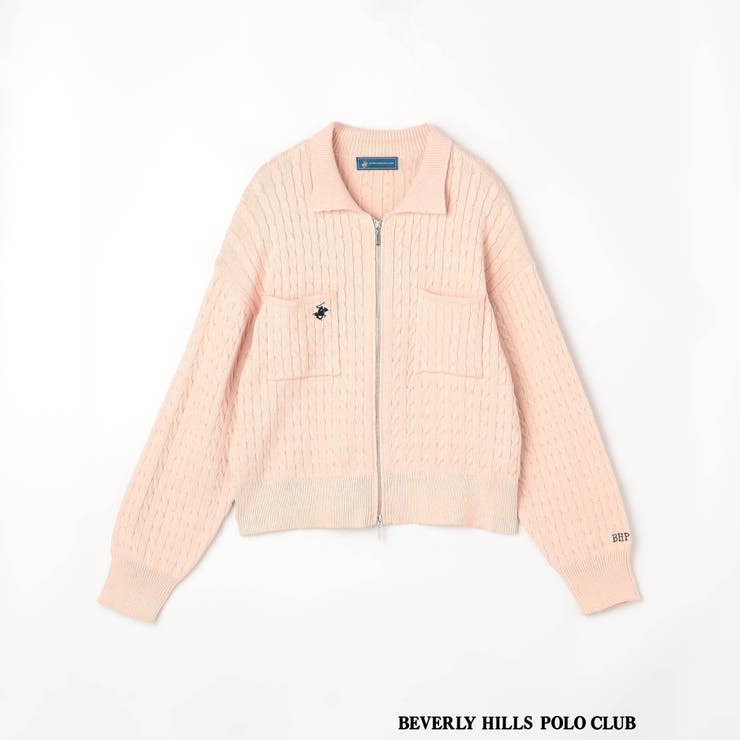 【BEVERLY HILLS POLO CLUB】衿付きボックスカーディガン | NICOLE | 詳細画像11 