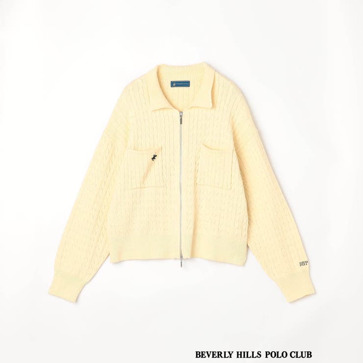 【BEVERLY HILLS POLO CLUB】衿付きボックスカーディガン | NICOLE | 詳細画像12 