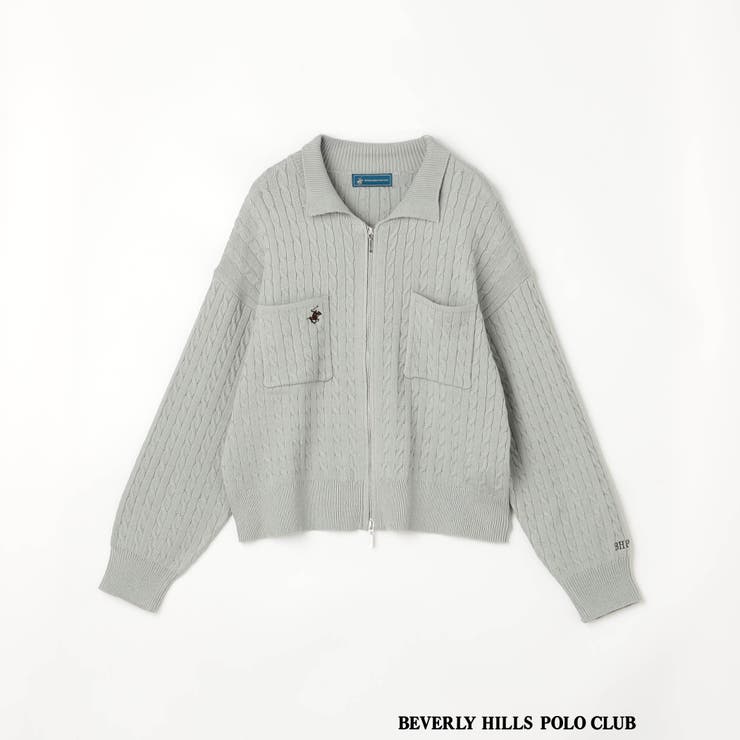 【BEVERLY HILLS POLO CLUB】衿付きボックスカーディガン | NICOLE | 詳細画像13 