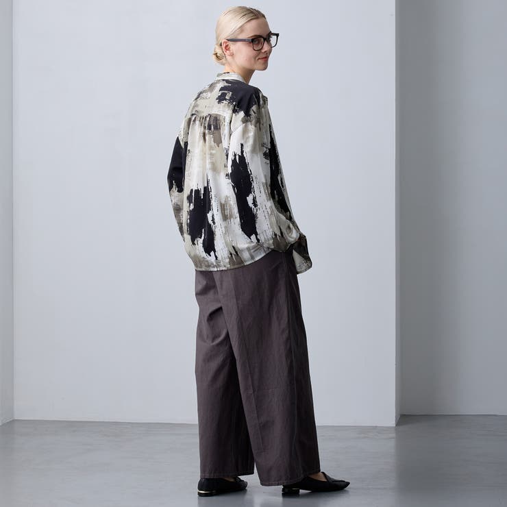 【ZELDA】ヴィンテージライク柄ブラウス | NICOLE | 詳細画像10 