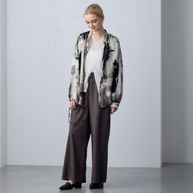 【ZELDA】ヴィンテージライク柄ブラウス | NICOLE | 詳細画像11 