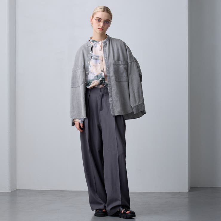 【ZELDA】ヴィンテージライク柄ブラウス | NICOLE | 詳細画像5 