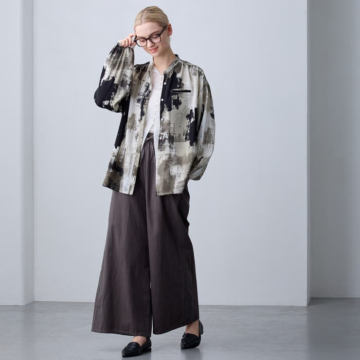 【ZELDA】ヴィンテージライク柄ブラウス | NICOLE | 詳細画像8 