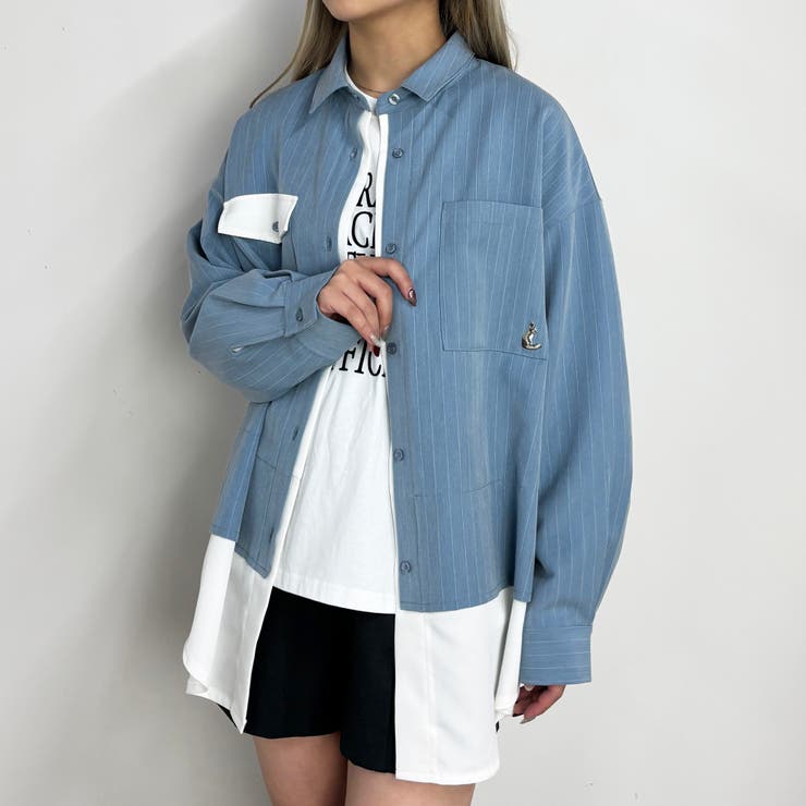 レイヤードオーバーシャツ | NICOLE | 詳細画像12 