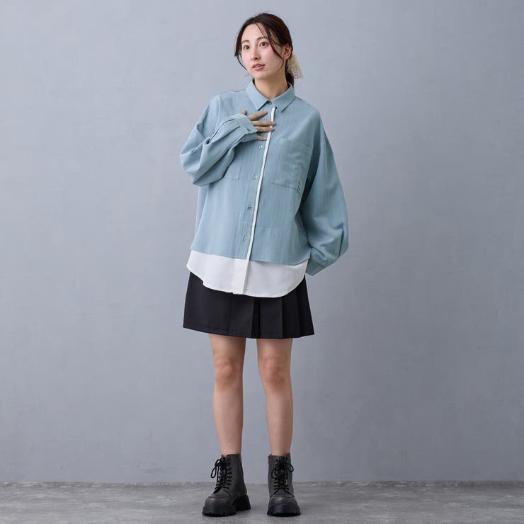 レイヤードオーバーシャツ | NICOLE | 詳細画像13 