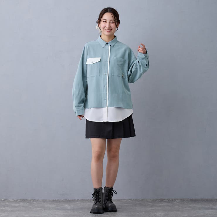 レイヤードオーバーシャツ | NICOLE | 詳細画像14 