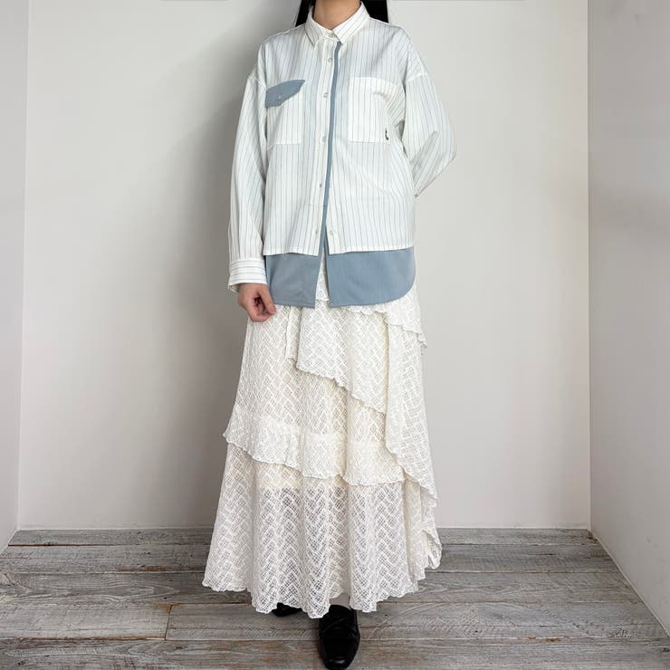 レイヤードオーバーシャツ | NICOLE | 詳細画像6 