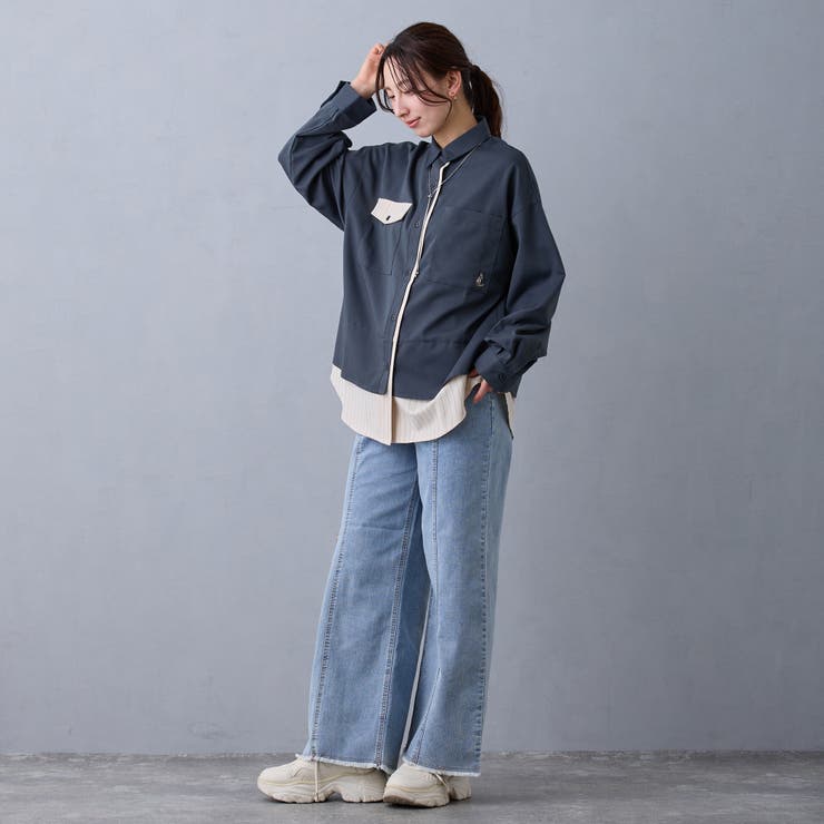 レイヤードオーバーシャツ | NICOLE | 詳細画像9 