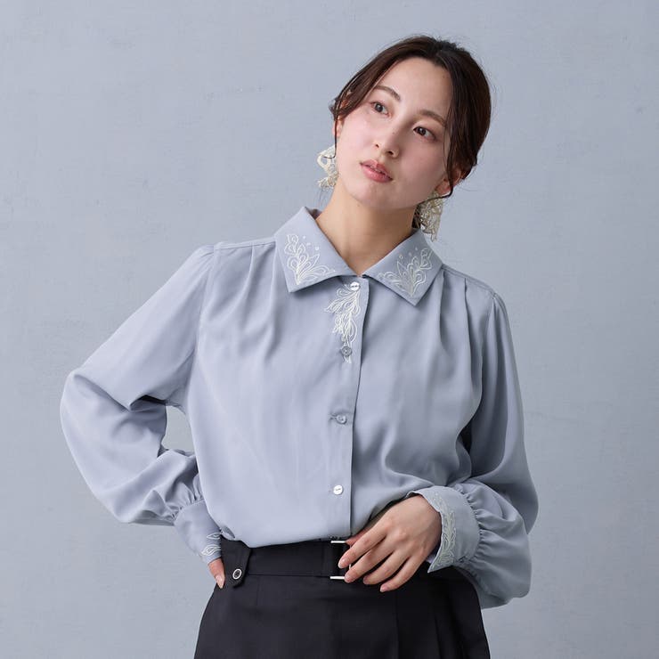 刺繍デザインブラウス | NICOLE | 詳細画像1 