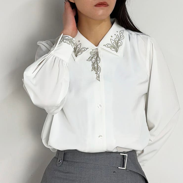 刺繍デザインブラウス | NICOLE | 詳細画像2 