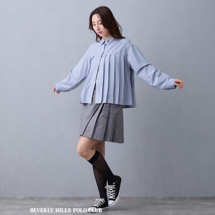 【BEVERLY HILLS POLO CLUB】プリーツブラウス | NICOLE | 詳細画像13 