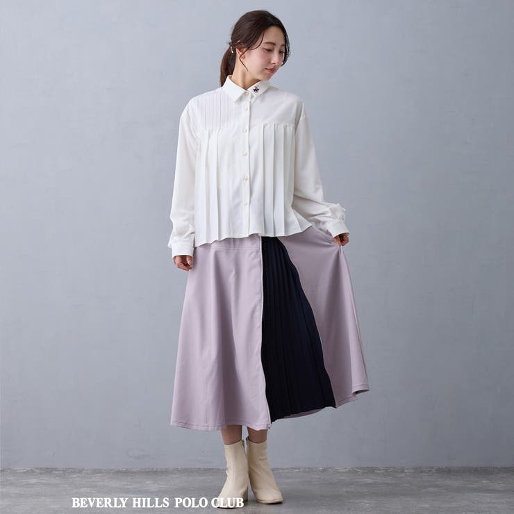 【BEVERLY HILLS POLO CLUB】プリーツブラウス | NICOLE | 詳細画像2 