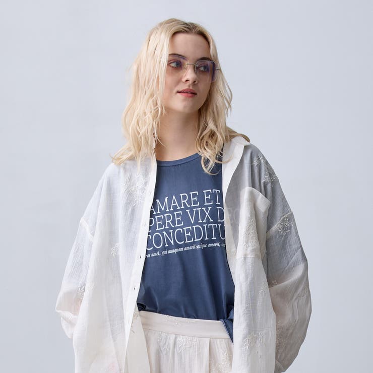 60ブルー | 【ZELDA】ヴィンテージライクロゴTシャツ | NICOLE