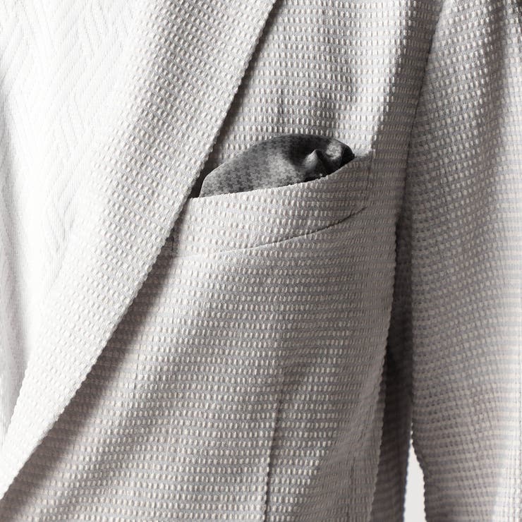 ワッフルサッカープリント2Bジャケット | NICOLE | 詳細画像9 