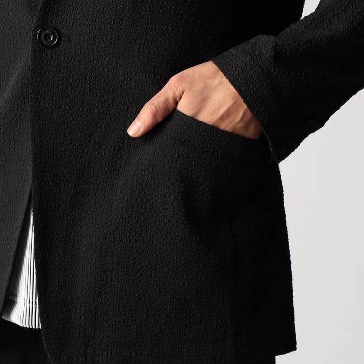 サッカーチェック ノーカラージャケット | NICOLE | 詳細画像10 