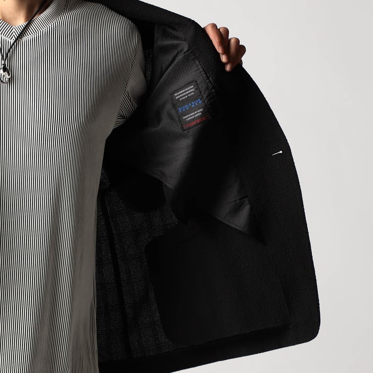 サッカーチェック ノーカラージャケット | NICOLE | 詳細画像14 