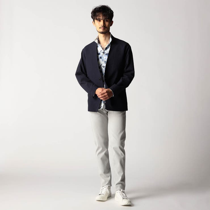 サッカーチェック ノーカラージャケット | NICOLE | 詳細画像5 