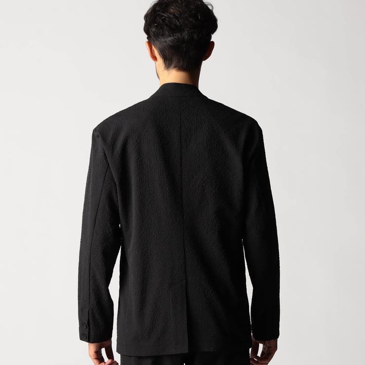 サッカーチェック ノーカラージャケット | NICOLE | 詳細画像6 