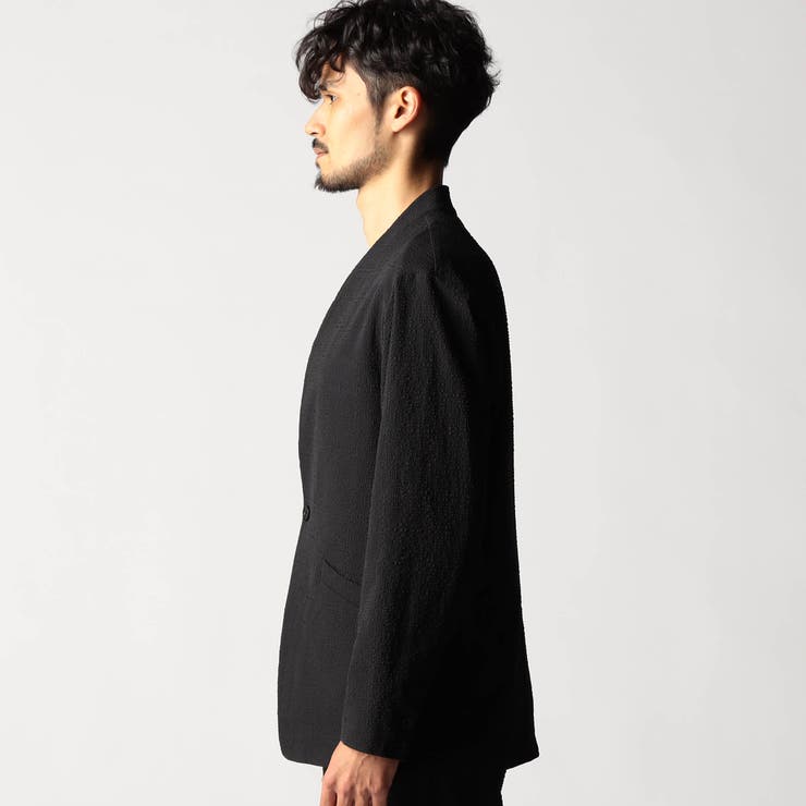 サッカーチェック ノーカラージャケット | NICOLE | 詳細画像7 