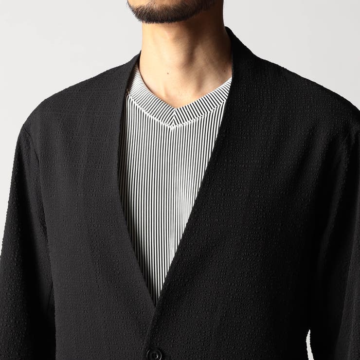 サッカーチェック ノーカラージャケット | NICOLE | 詳細画像8 