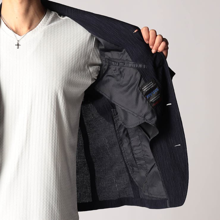 エステルクレープ スタンドカラーカヴァーオールジャケット | NICOLE | 詳細画像15 