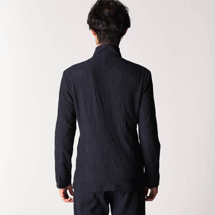 エステルクレープ スタンドカラーカヴァーオールジャケット | NICOLE | 詳細画像6 