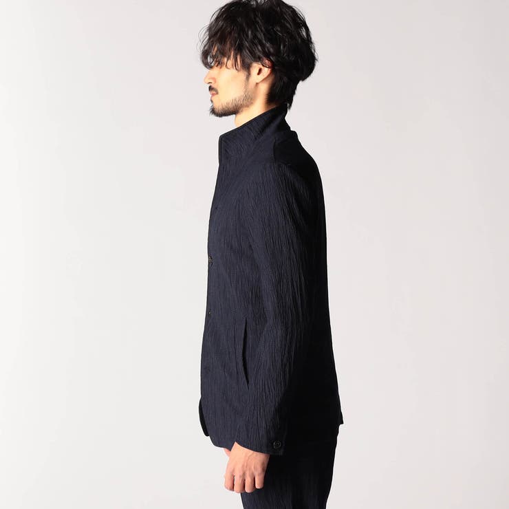 エステルクレープ スタンドカラーカヴァーオールジャケット | NICOLE | 詳細画像7 