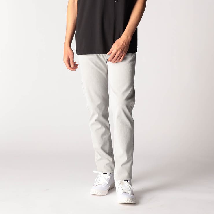 09ホワイト | ガムストレッチ カラーパンツ | NICOLE