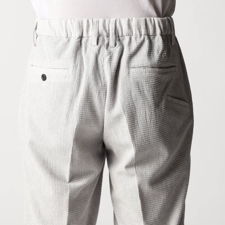 ワッフルサッカープリント イージースラックス | NICOLE | 詳細画像12 