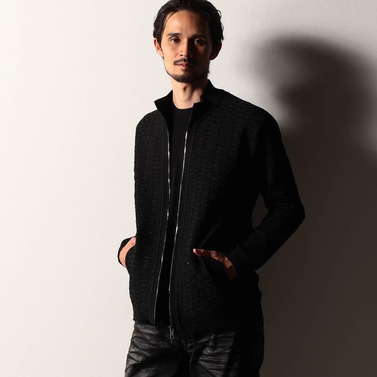 【RIELABO】グリッターブロックチェック ドライバーズニット | NICOLE | 詳細画像17 