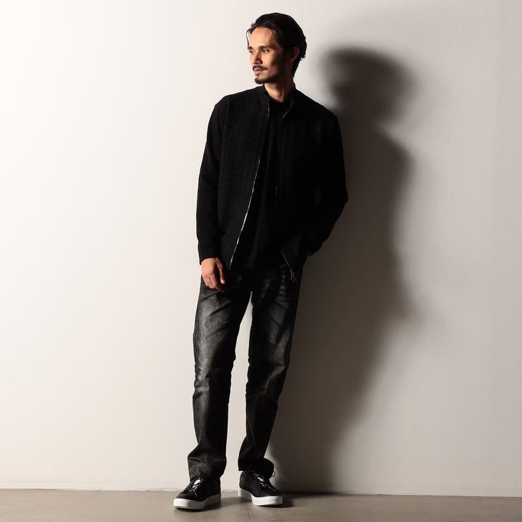 【RIELABO】グリッターブロックチェック ドライバーズニット | NICOLE | 詳細画像3 