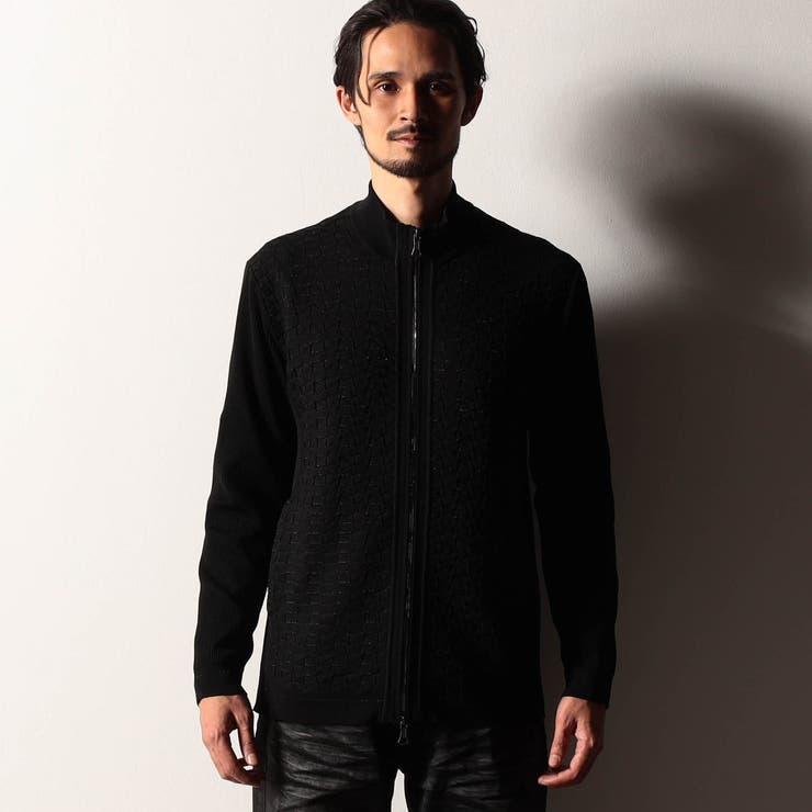 【RIELABO】グリッターブロックチェック ドライバーズニット | NICOLE | 詳細画像4 