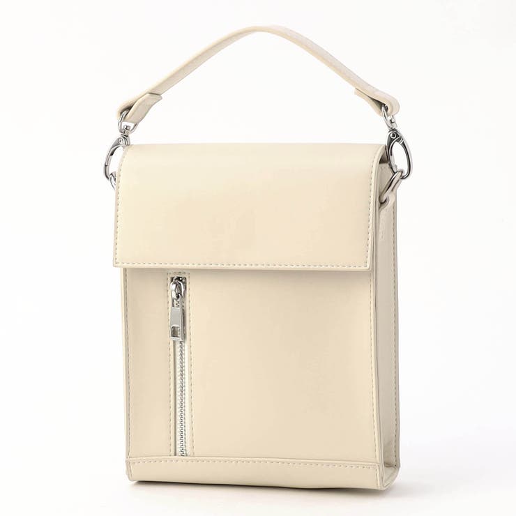 09ホワイト | 2WAYフラップミニバッグ | NICOLE