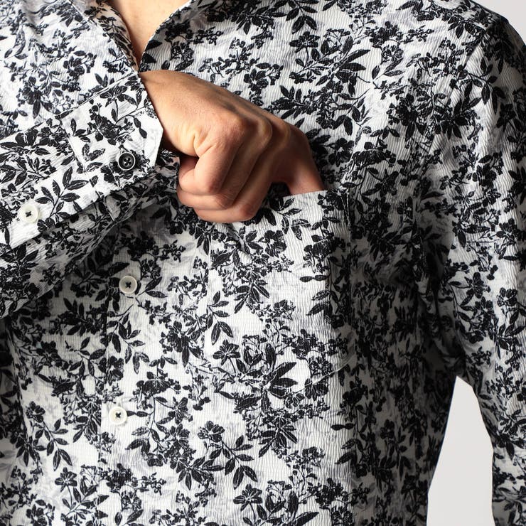 アラカルトプリント スタンドカラーシャツ | NICOLE | 詳細画像10 