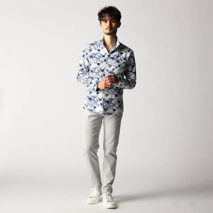 アラカルトプリント スタンドカラーシャツ | NICOLE | 詳細画像3 