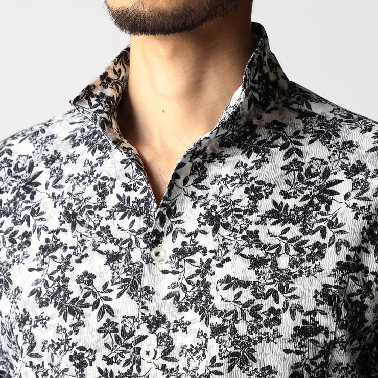 アラカルトプリント スタンドカラーシャツ | NICOLE | 詳細画像8 