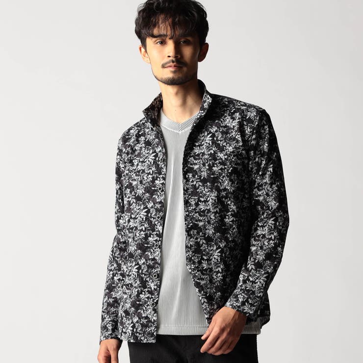 92その他3 | アラカルトプリント スタンドカラーシャツ | NICOLE