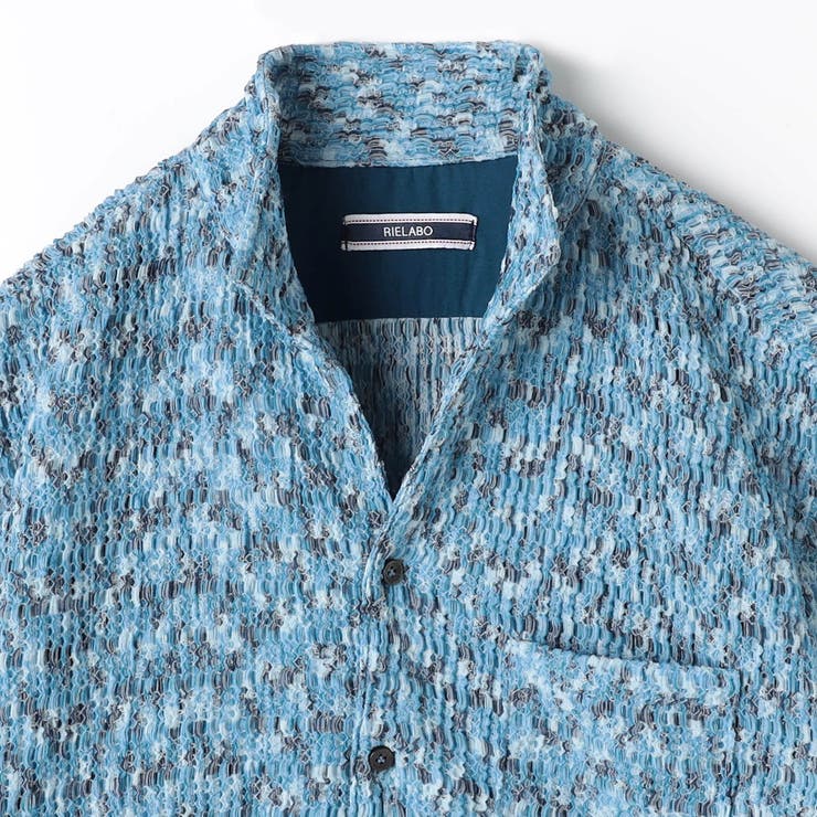 【RIELABO】カラフルプリーツジャカードシャツ | NICOLE | 詳細画像12 