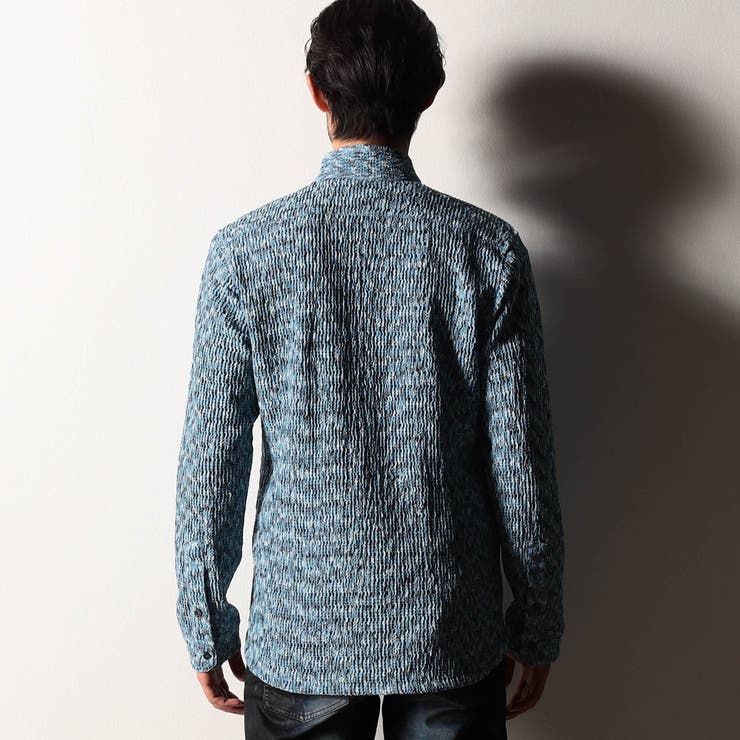 【RIELABO】カラフルプリーツジャカードシャツ | NICOLE | 詳細画像7 