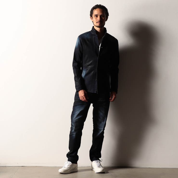 【RIELABO】ハイストレッチデニムスタンドシャツブルゾン | NICOLE | 詳細画像3 