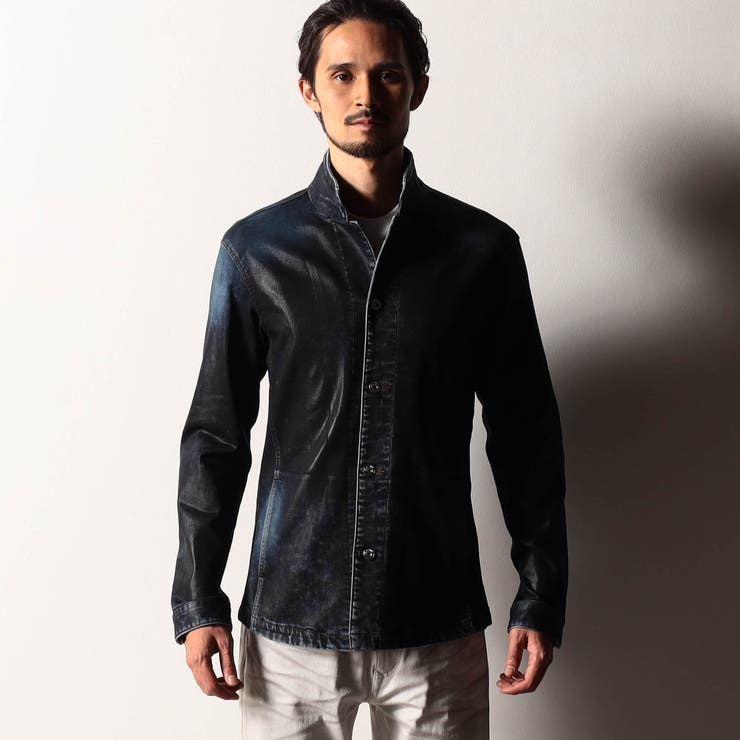 【RIELABO】ハイストレッチデニムスタンドシャツブルゾン | NICOLE | 詳細画像4 